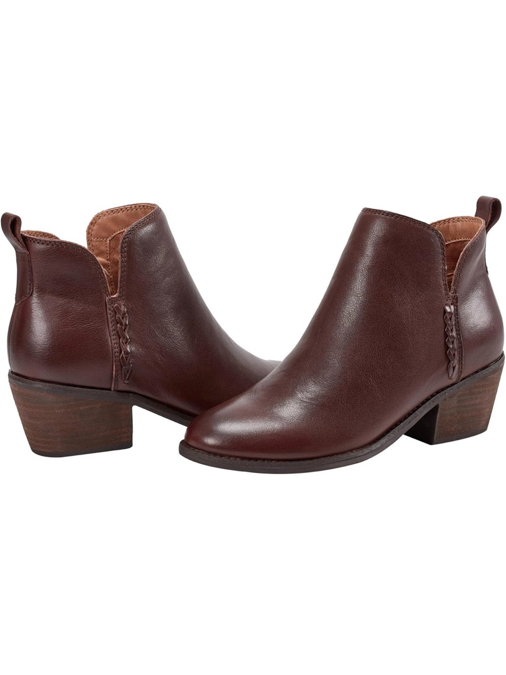 ♥️♥️ Earth Women's Marisole Block Heel Booties - Medium Brown 12 M
